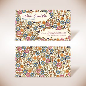 Floral Business Card Design