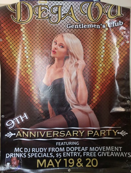 Deja Vu Gentlemen's Club Banner Design