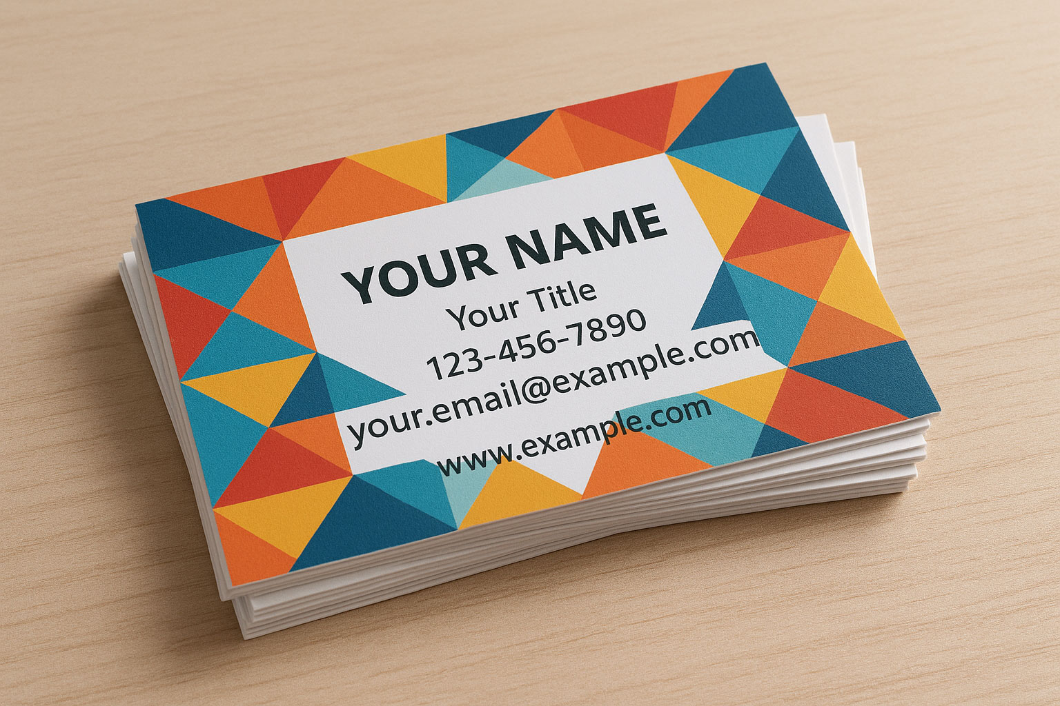 pile-of-geometric-business-cards